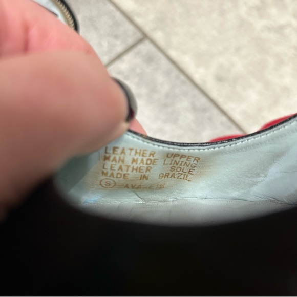 ANTONIO MELANI Black leather Pointed Slingback Heels - Picture 7 of 8